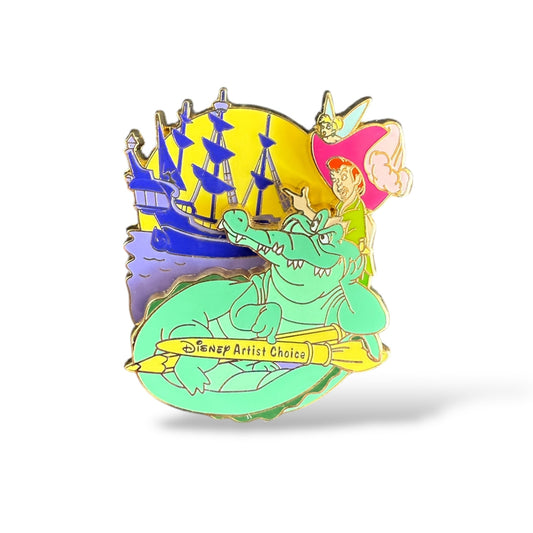 WDW A Family Pin Gathering Peter Pan, Tinker Bell & Crocodile Pin