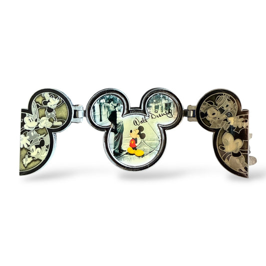 Disney Parks  It Was All Started With... Walt and Mickey Gold with White Text Hinged Pin