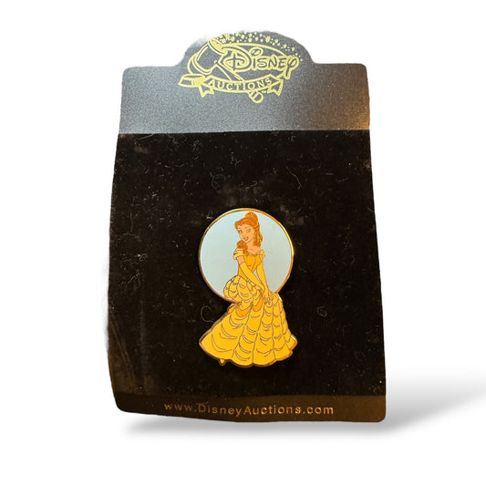 Disney Auctions Blue Circle Princess Belle Pin