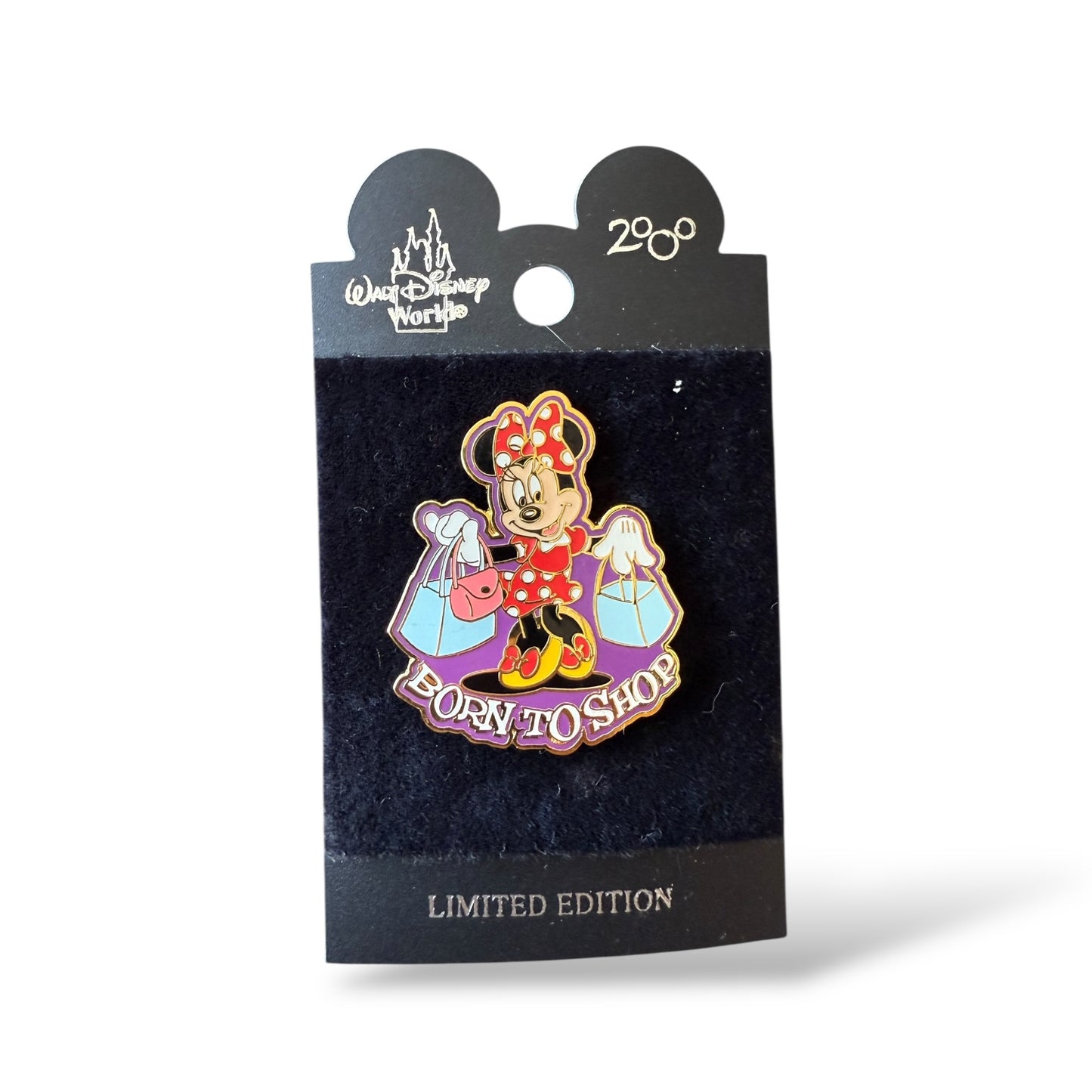 WDW Minnie Mouse Born to Shop Pin