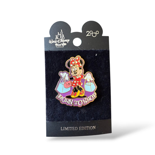 WDW Minnie Mouse Born to Shop Pin