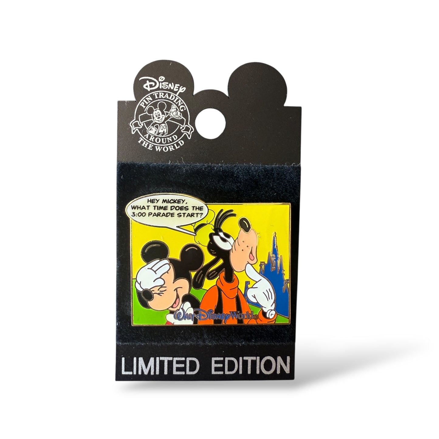 WDW Comics Goofy and Mickey 3:00 Parade Pin