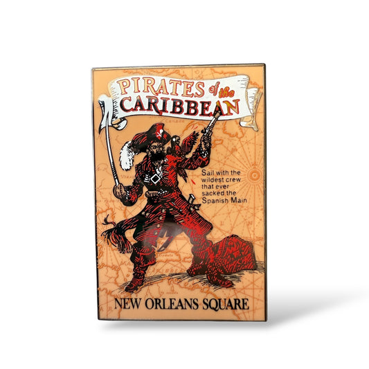 DLR Framed Attraction Poster Pirates of The Caribbean Pin