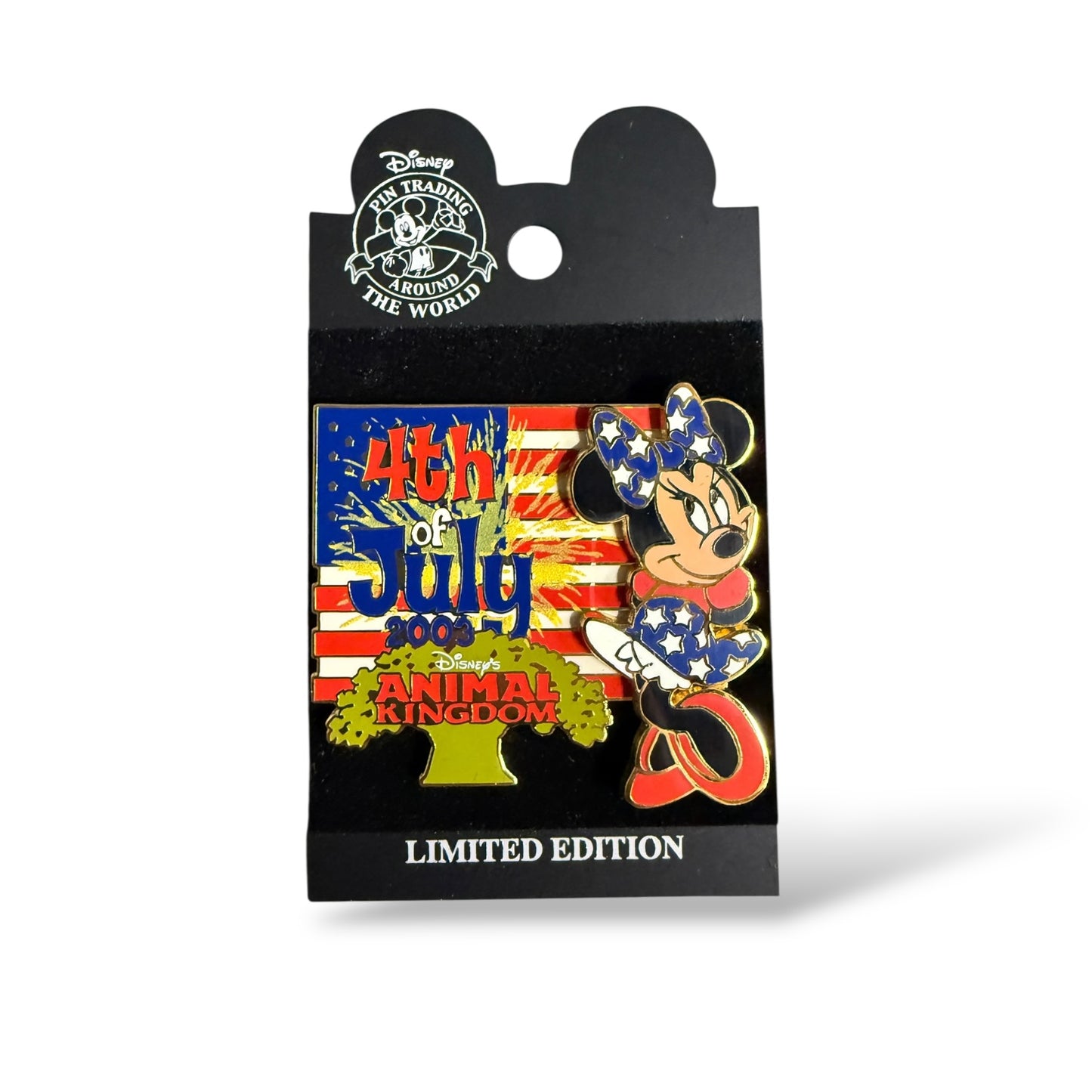 WDW 4th of July 2003 Minnie Animal Kingdom Pin