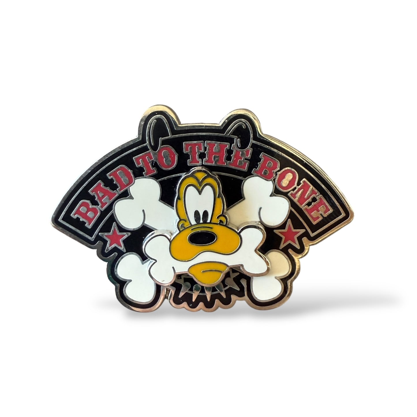 Disney Parks Pluto Bad to the Bone Pin