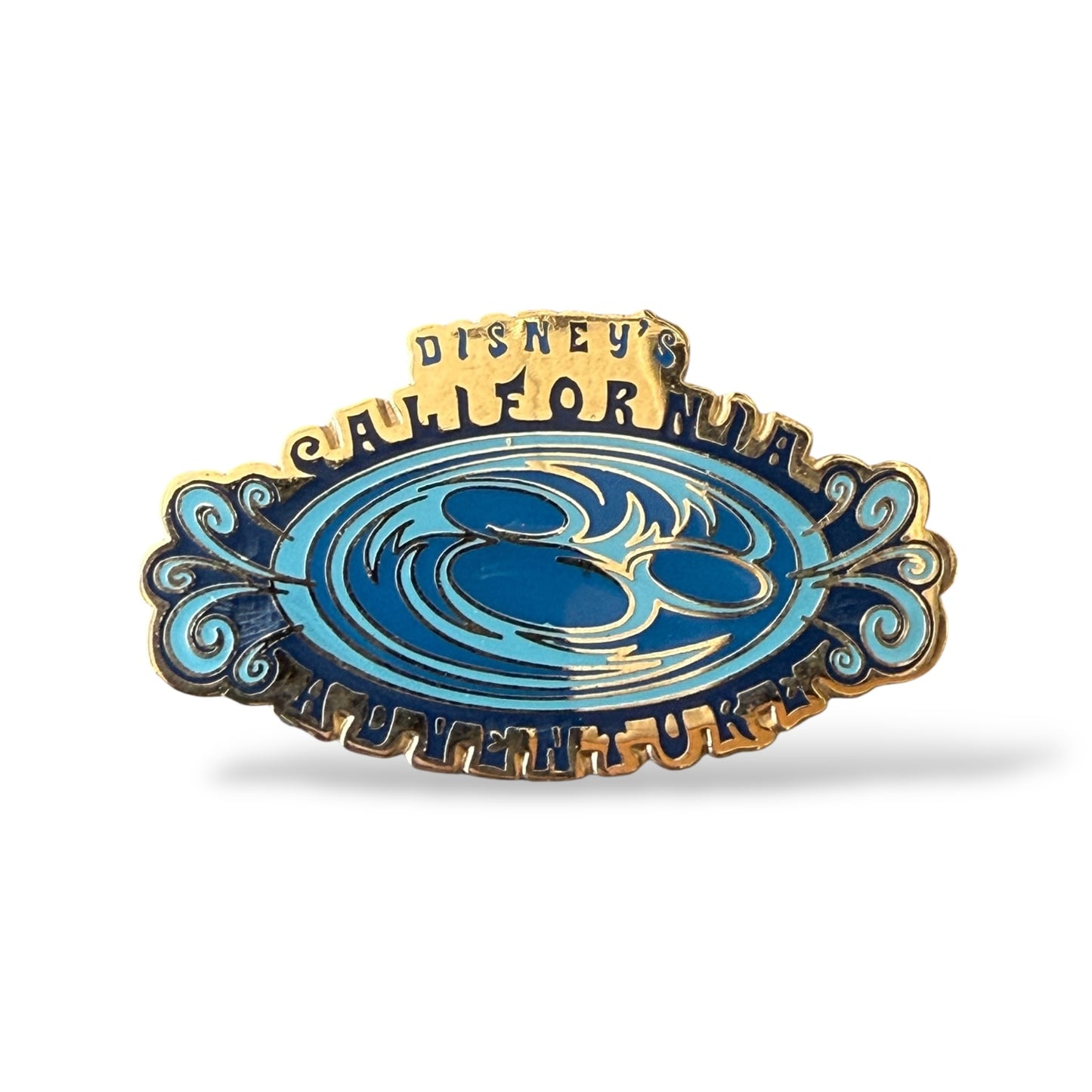 DCA Blue Swirl Ears California Adventure Pin