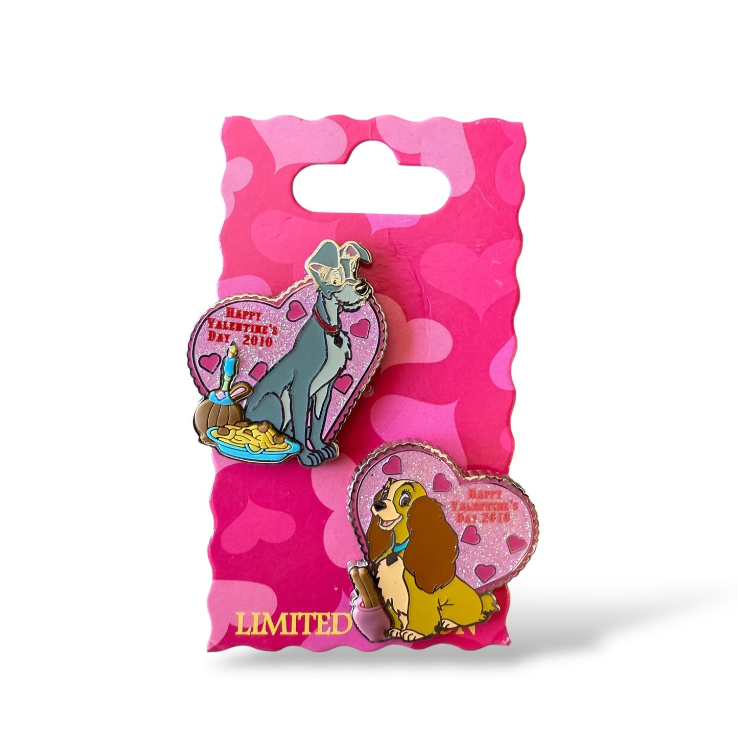 Disney Parks Valentine's Day 2010 Lady and the Tramp Pin