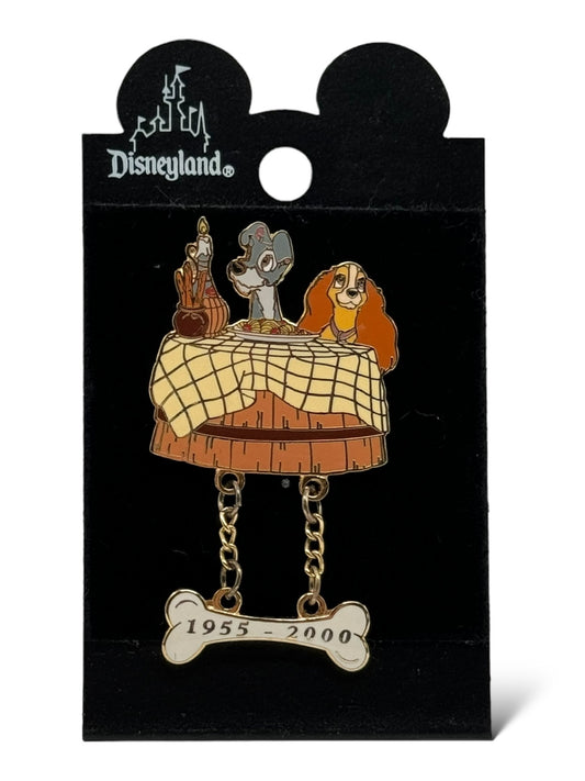 DLR Lady and the Tramp 45th Anniversary Dangle Pin