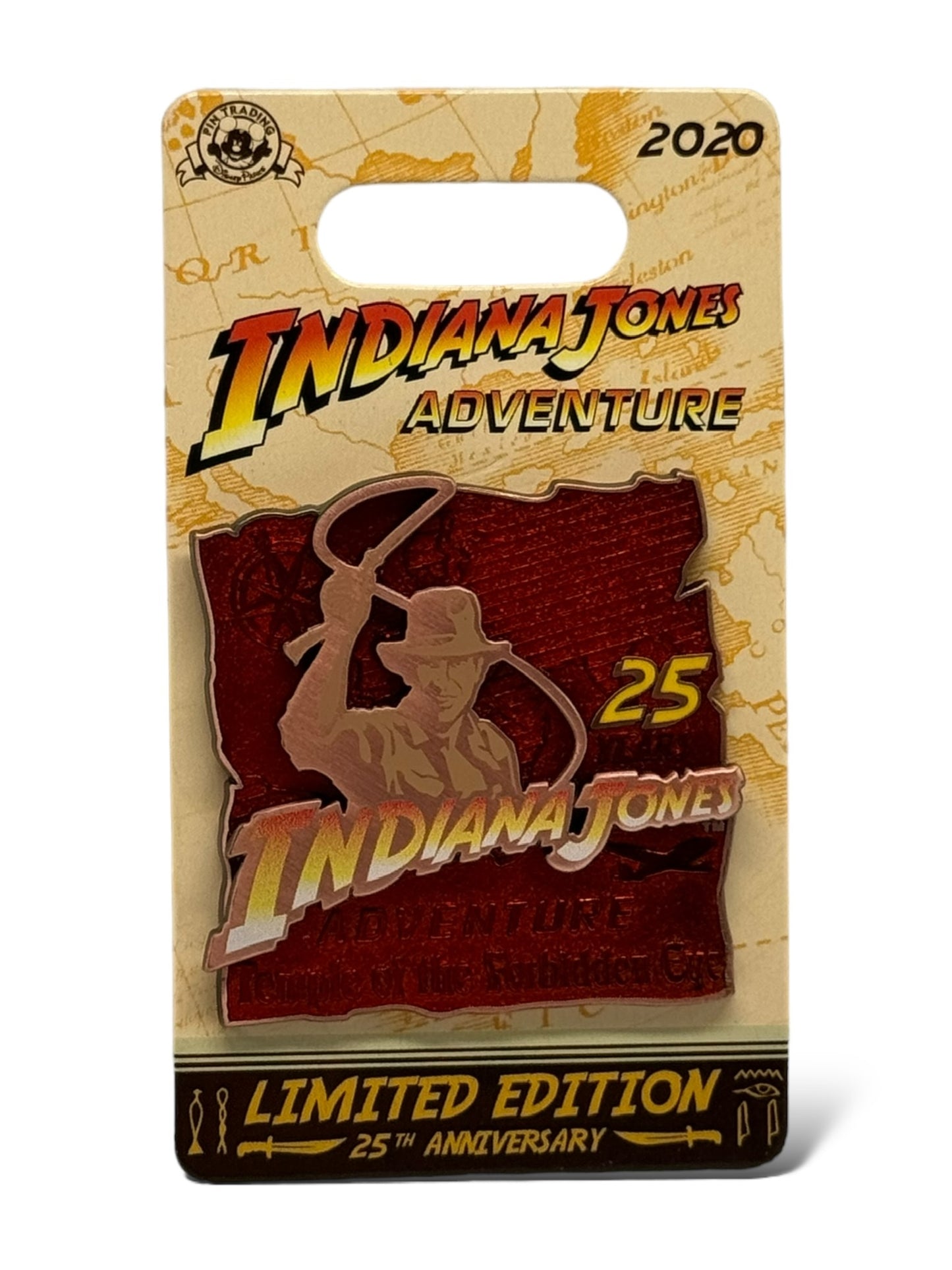 DLR Indiana Jones Adventure 25th Anniversary Pin