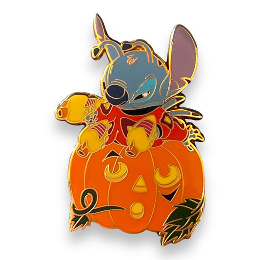 Disney Shopping Jack O'Lantern World of Disney Stitch Pin