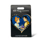 WDI Valentine Jeweled Heart Cinderella and Prince Charming Pin