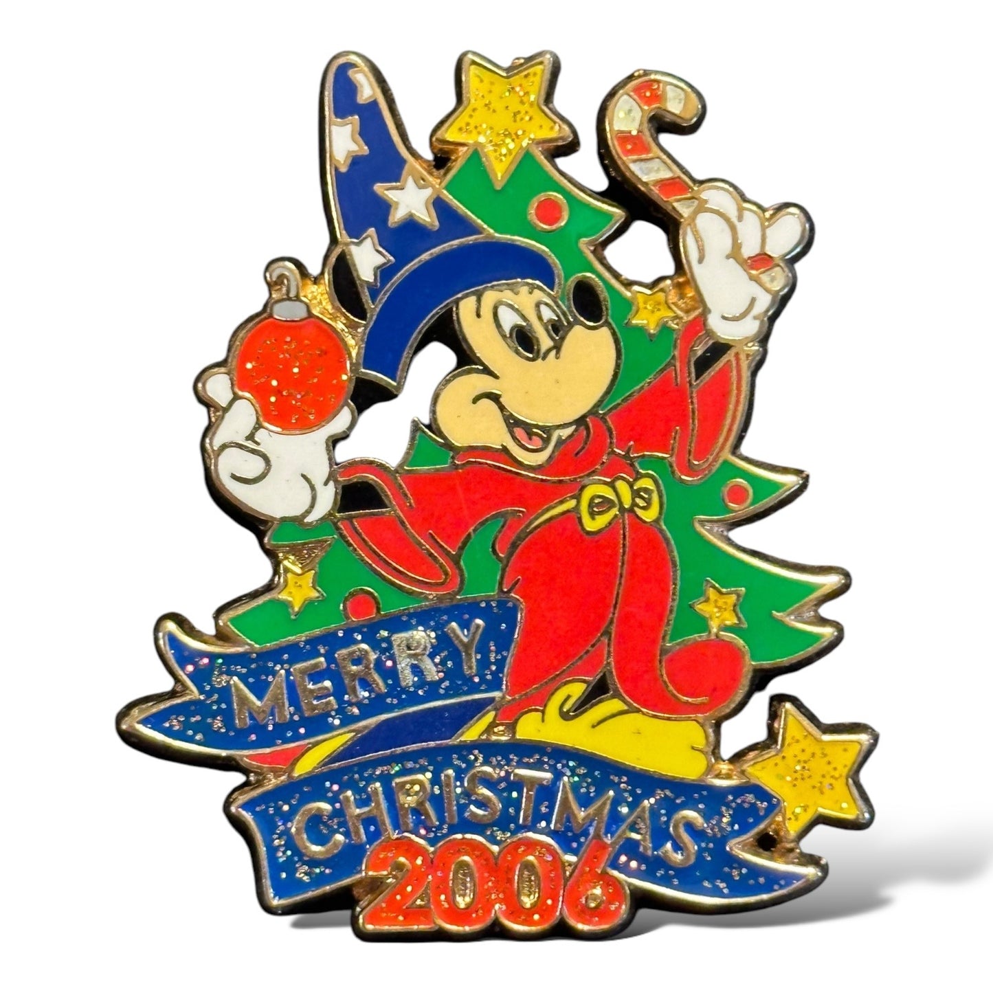 WDI Merry Christmas 2006 Sorcerer's Apprentice Mickey Pin