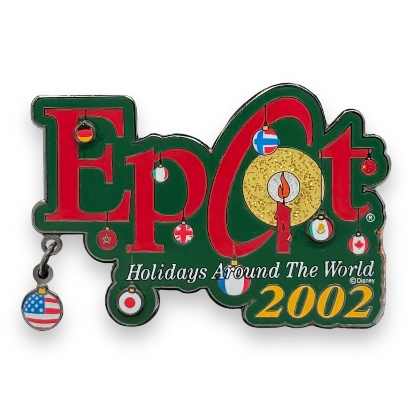 WDW Epcot Holidays Around the World 2002 Logo Pin