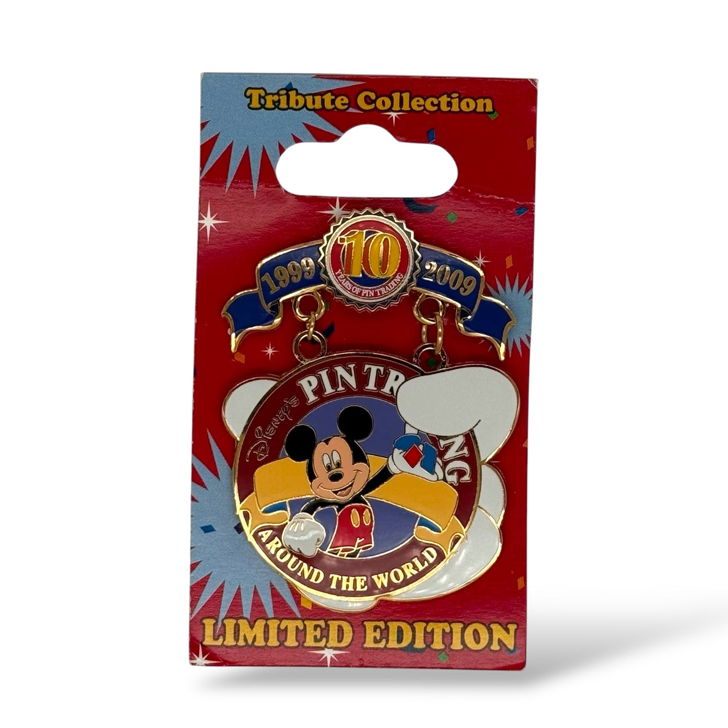 WDW Disney Pin Trading 10th Anniversary Official Disney Pin Trading Logo Pin