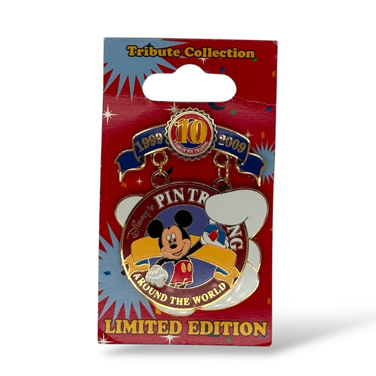 WDW Disney Pin Trading 10th Anniversary Official Disney Pin Trading Logo Pin