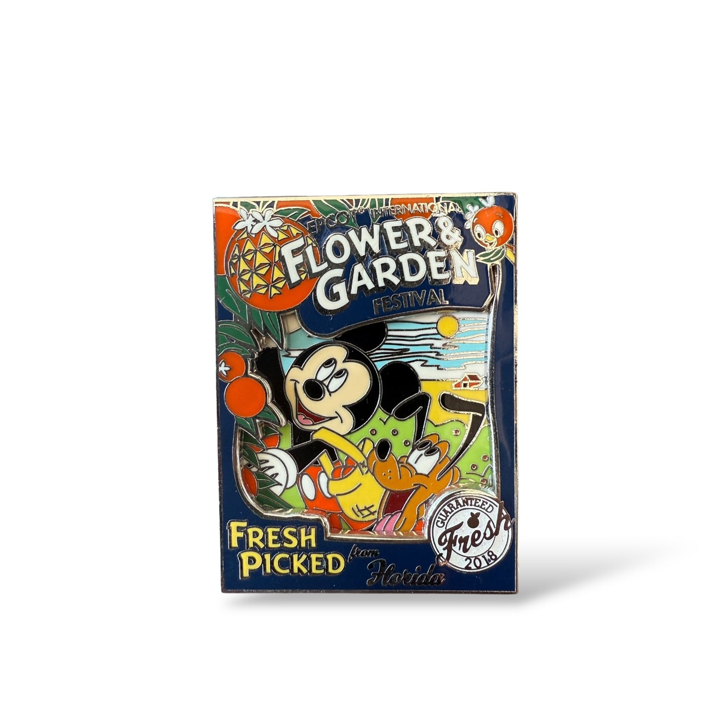 WDW Epcot International Flower & Garden Festival 2018 Mickey and Pluto Pin