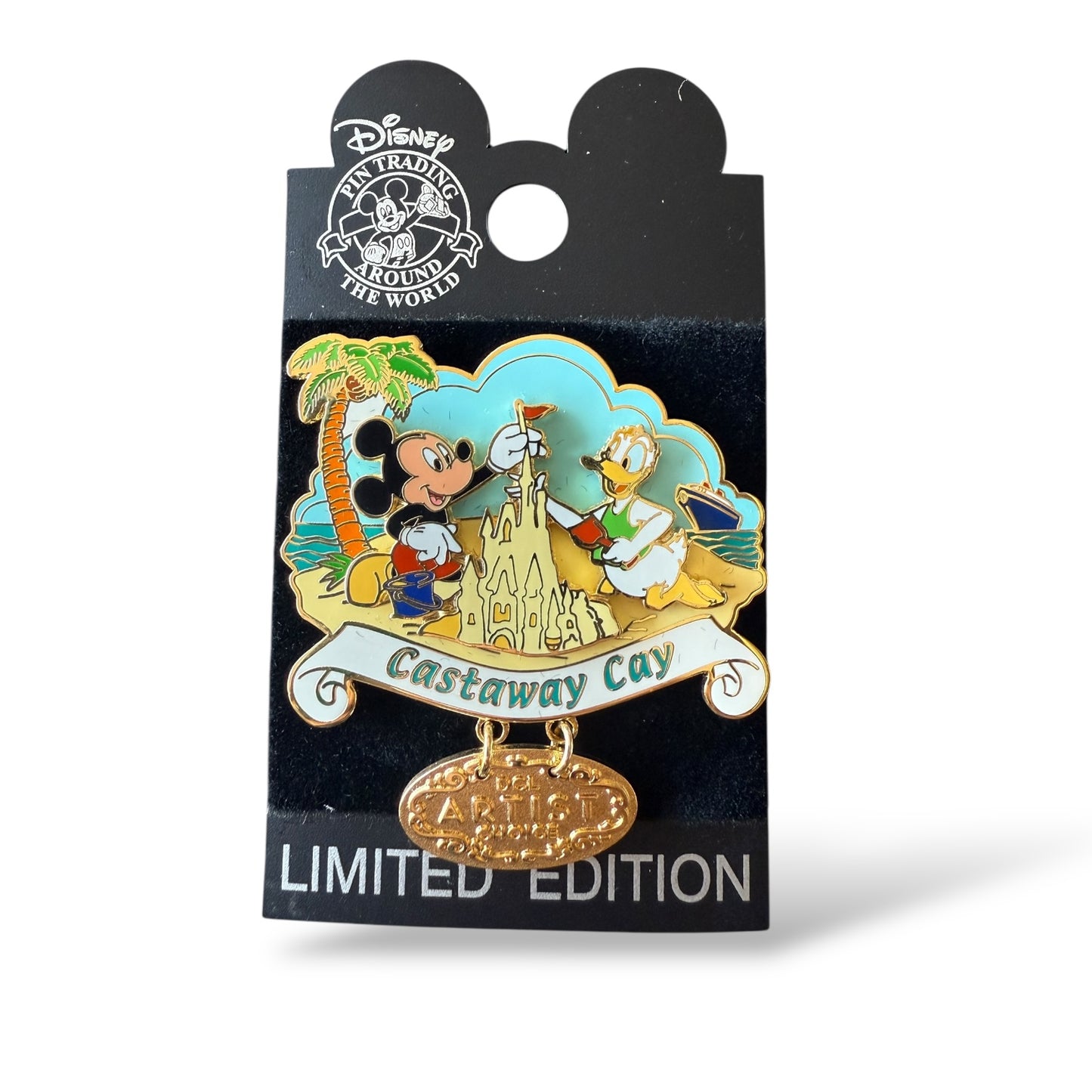 DCL Artist Choice Castaway Cay Mickey & Donald Dangle Pin