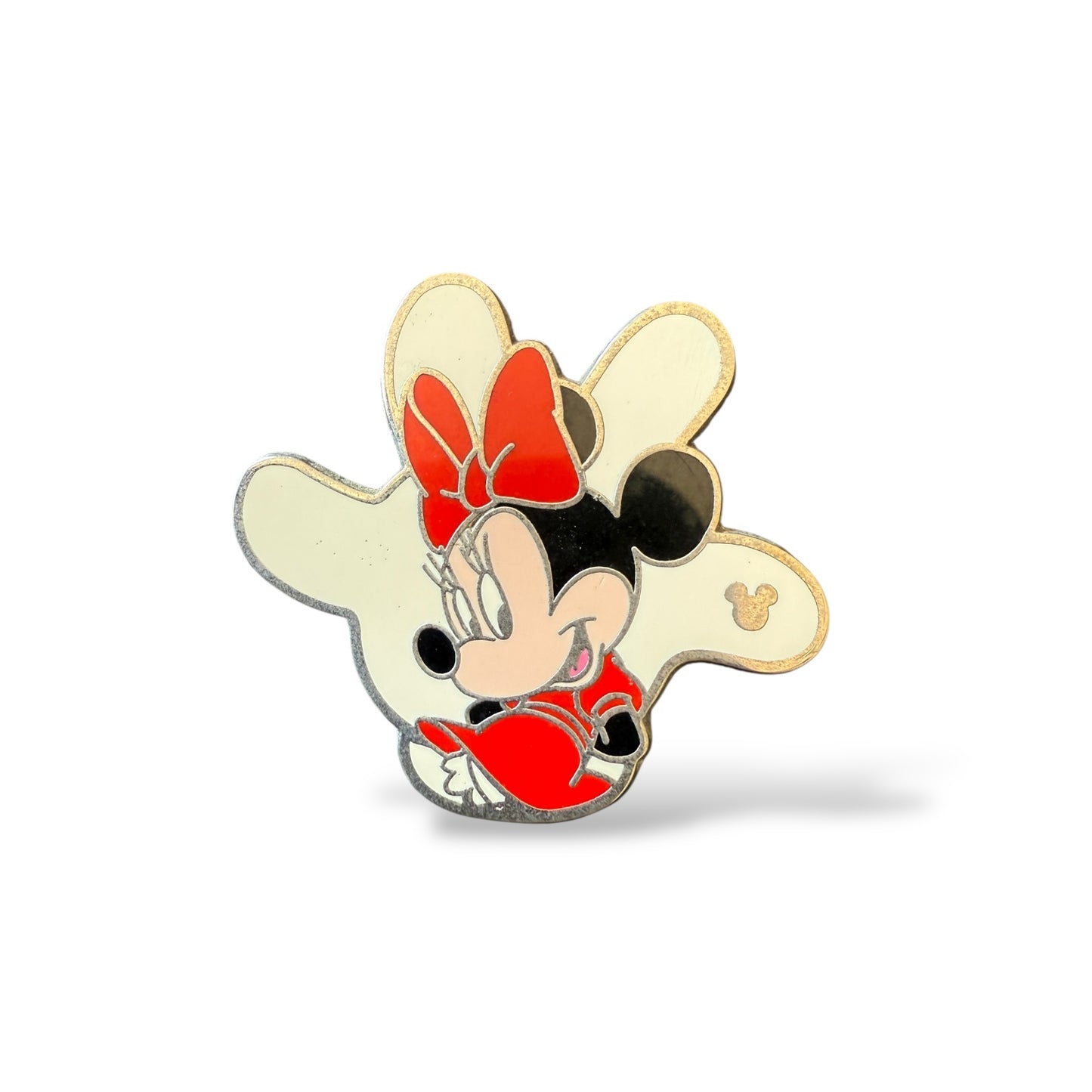 Cast Lanyard White Glove Silhouette Minnie Hidden Mickey Pin