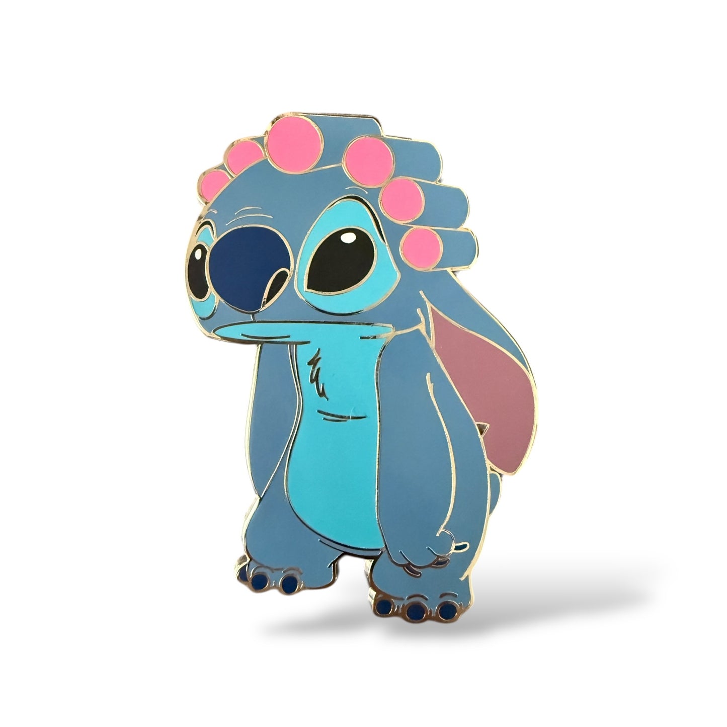 DLRP Pin Trading Time Stitch with Curlers Pin