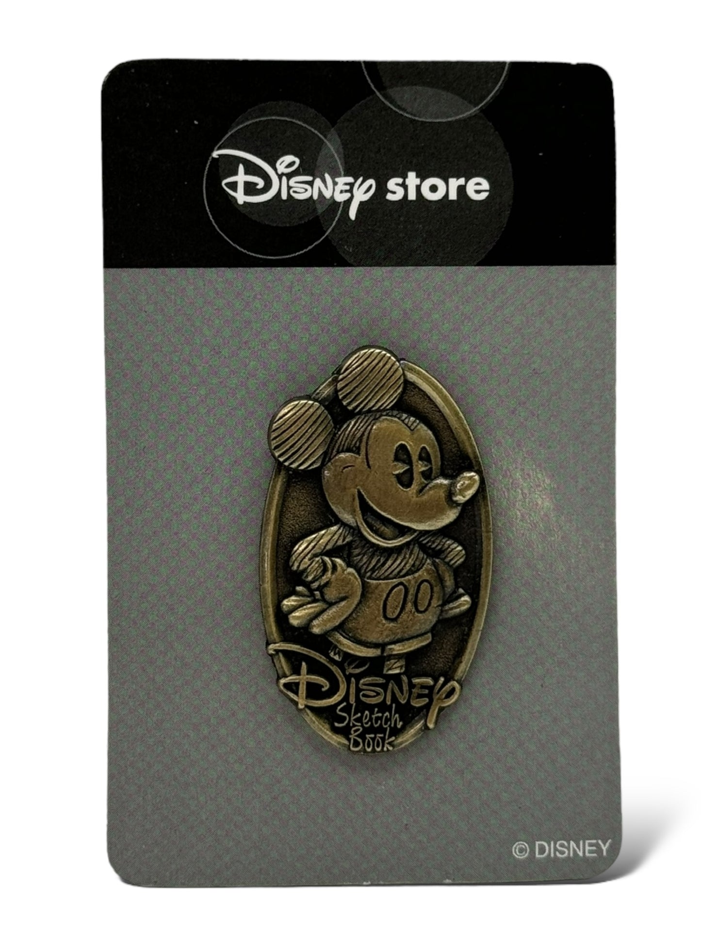JDS Bronze Disney Sketch Book Mickey Pin