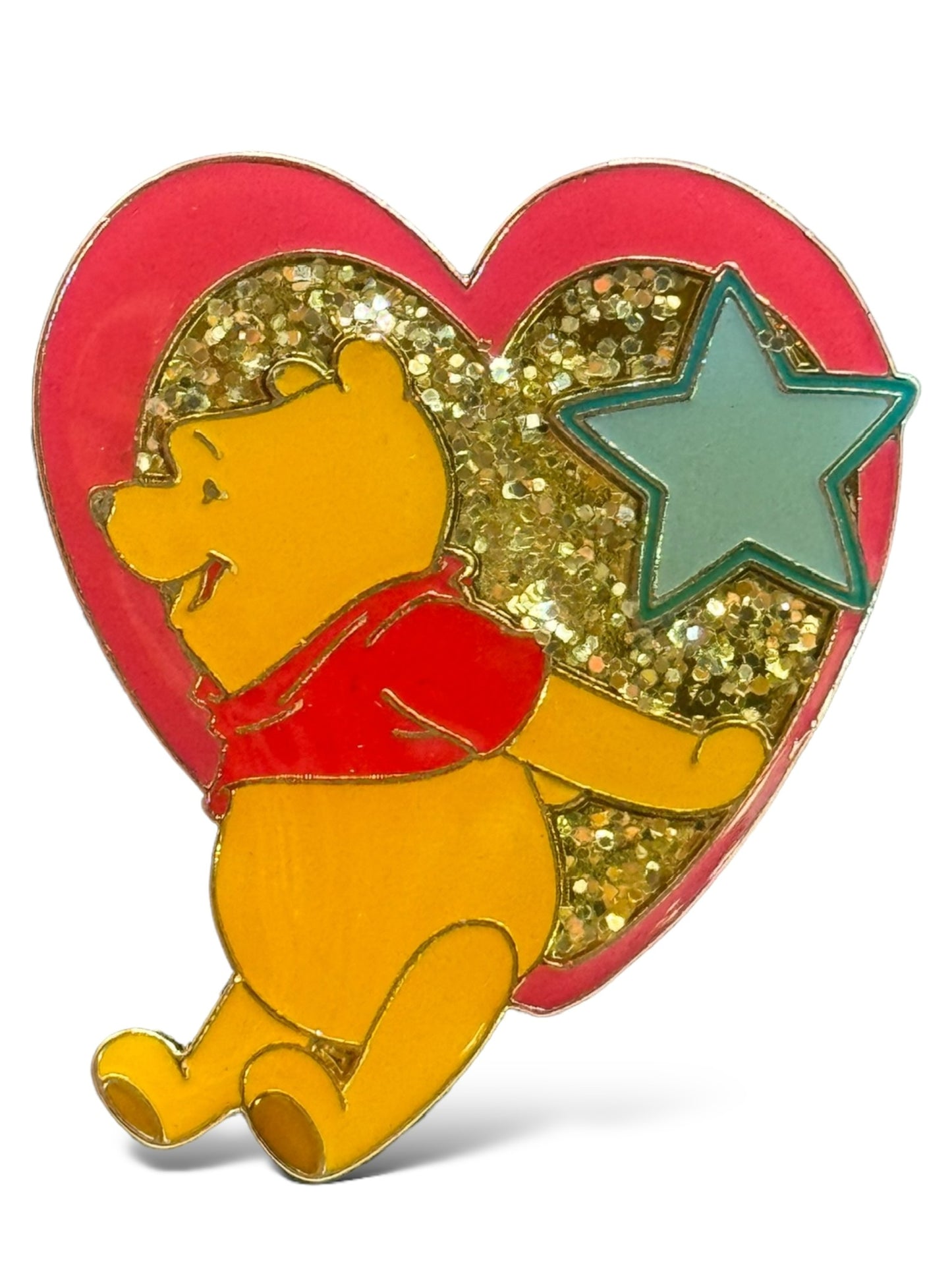 UKDS Pooh in a Heart Pin