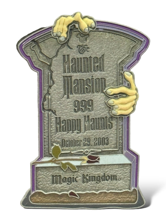 WDW Haunted Mansion Tombstone 999 Happy Haunts Ball Pin