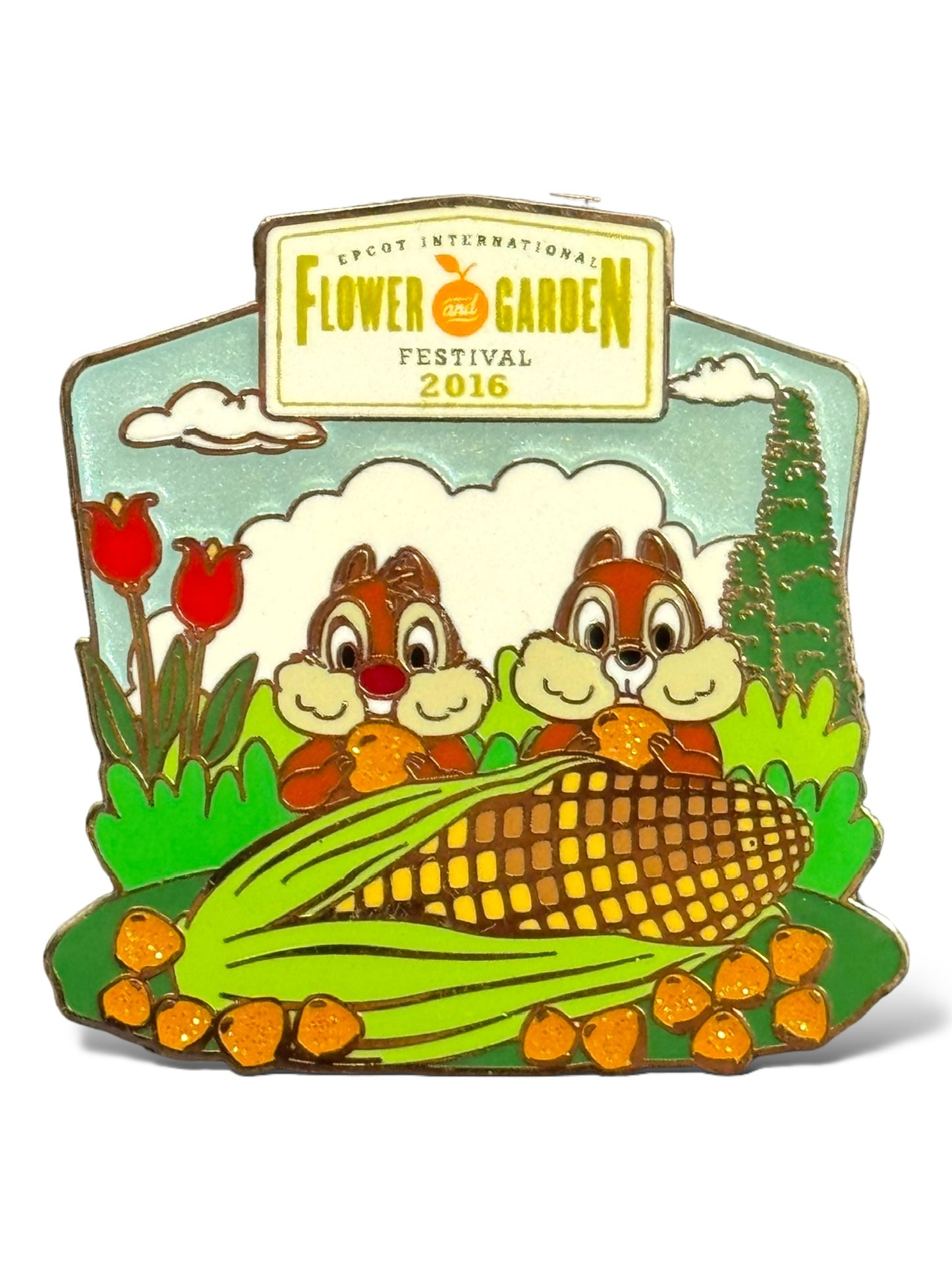 WDW Epcot Flower & Garden Festival 2016 Chip n' Dale Pin