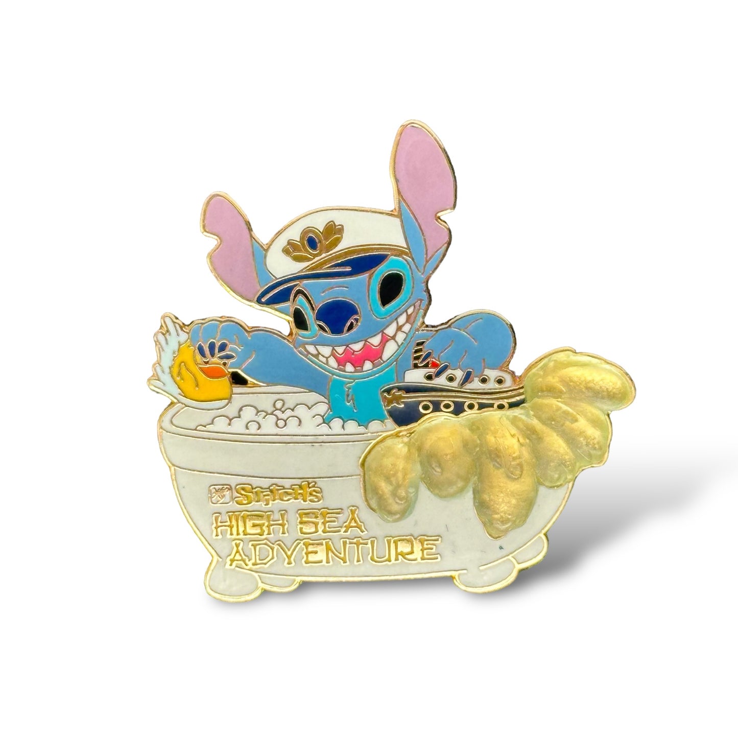 DCL Stitch's High Sea Adventure Stitch in a Tub Pin