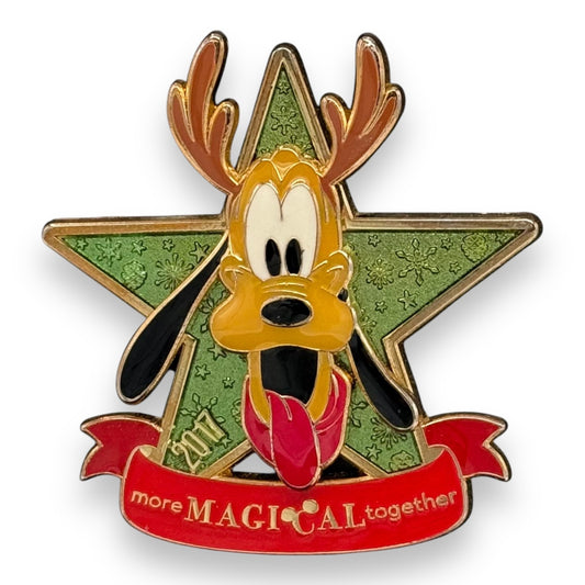 Disney Store Christmas 2017 More Magical Together Pluto Pin