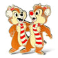 WDI Classic Christmas Holiday Chip n' Dale Winter Scarves Pin