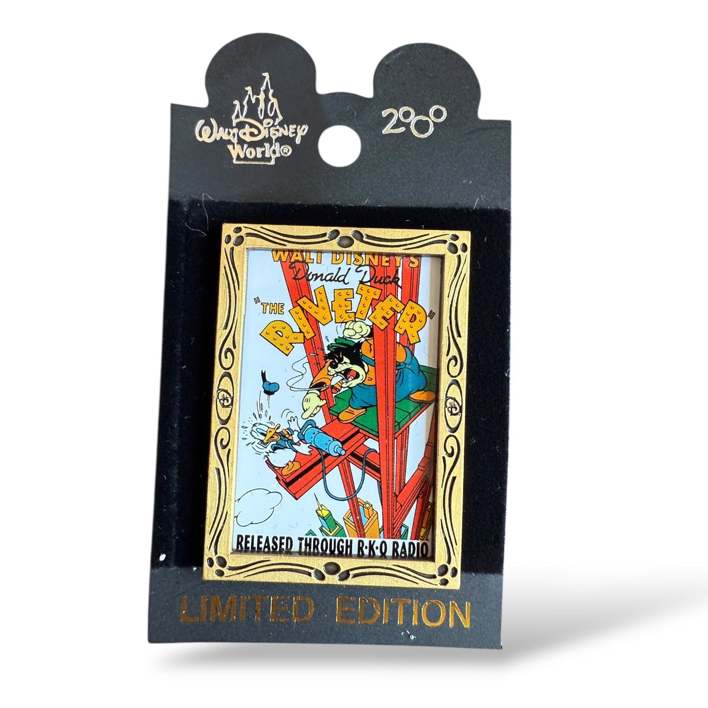 WDW Nostalgia Movie Poster Donald The Riveter Pin