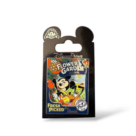 WDW Epcot International Flower & Garden Festival 2018 Mickey and Pluto Pin