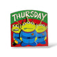 WDW Spotlight Little Green Men Days of the Week Thursday Pin