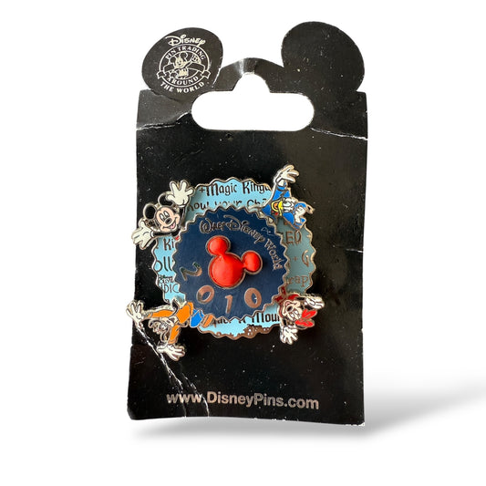 DLR Minnie, Mickey, Donald, and Goofy 2010 Spinner Pin