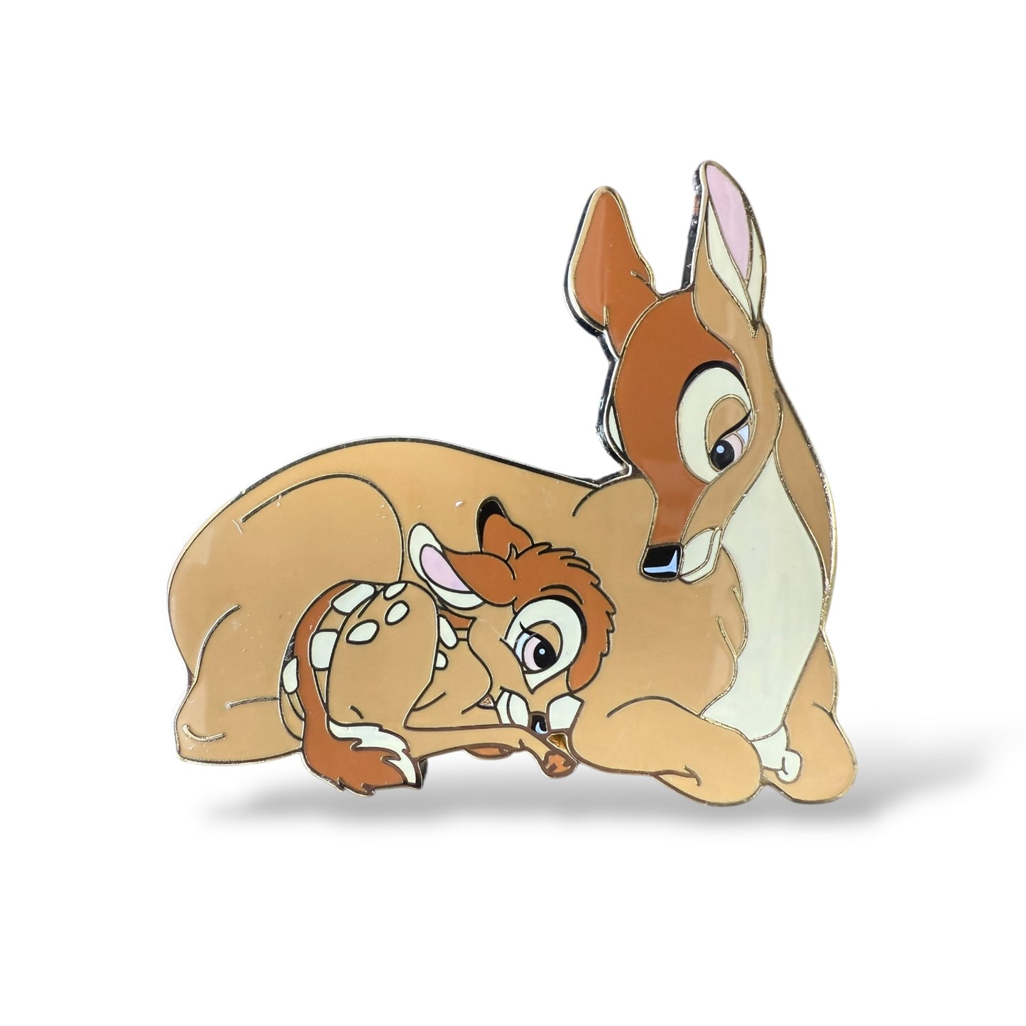 Acme Family Portrait Bambi with Mother Gold Metal Pin