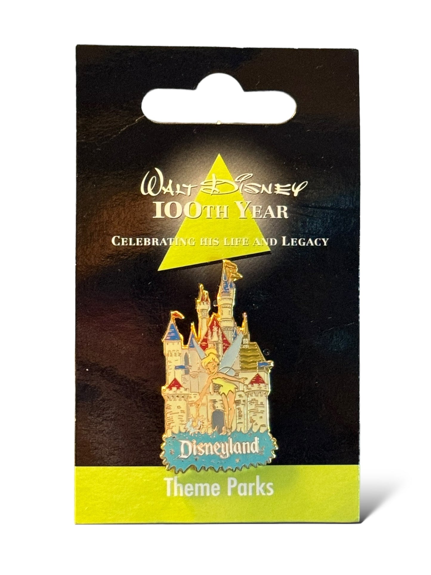 JDS Walt Disney 100th Year Tinker Bell Disneyland Castle Pin