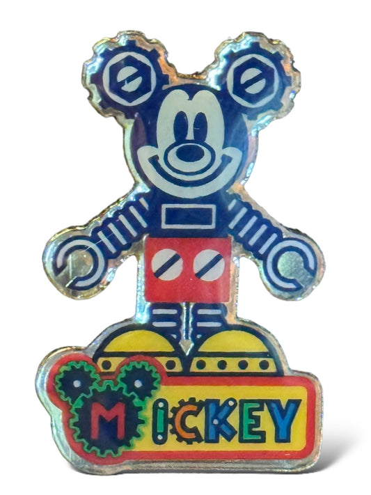 TDR Wacky Wind-Up Robot Mickey Pin