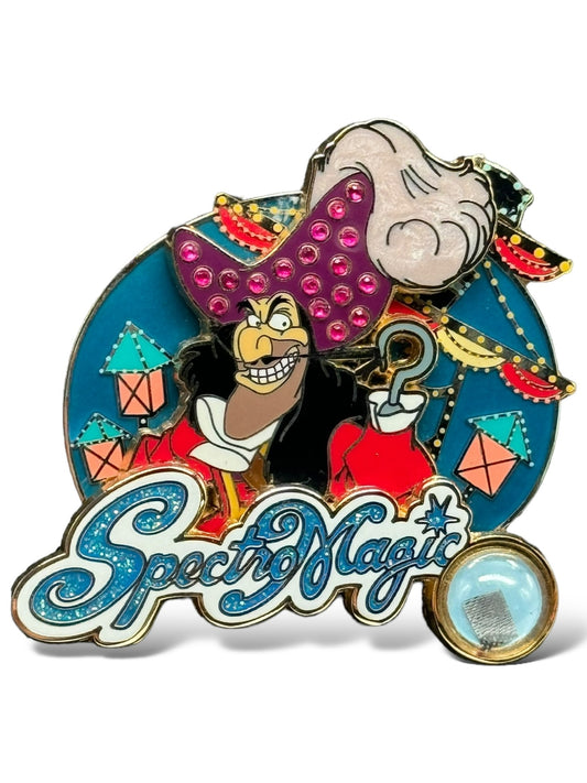 WDW Piece of Disney History SpectroMagic Captain Hook Pin