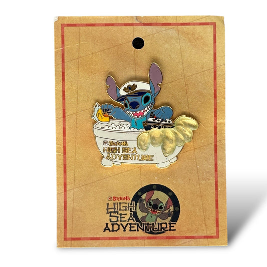 DCL Stitch's High Sea Adventure Stitch in a Tub Pin