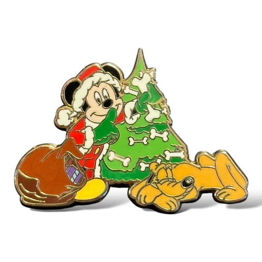 Disney Shopping Advent Holiday Tree Mickey and Pluto Pin