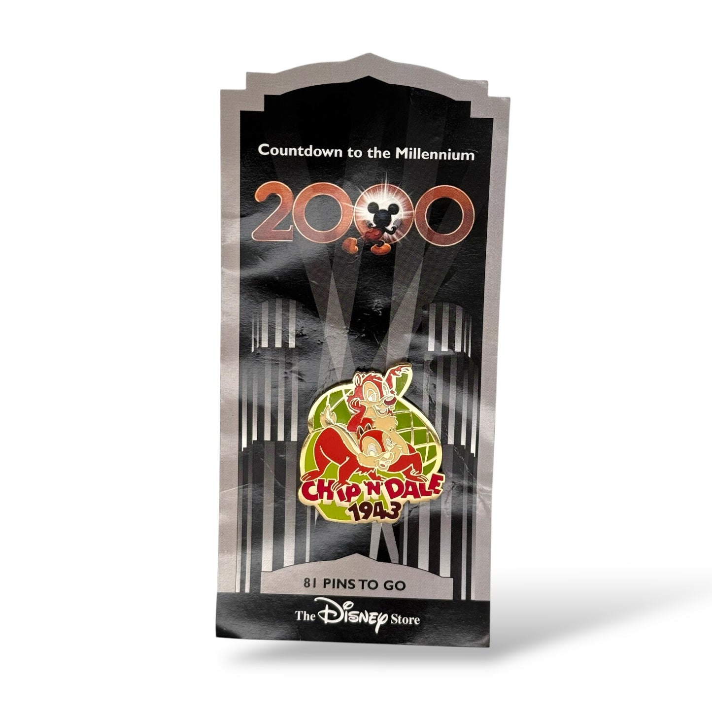 Disney Store Countdown To The Millennium Chip n' Dale 1943 Pin