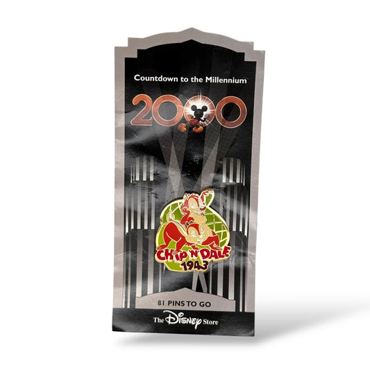 Disney Store Countdown To The Millennium Chip n' Dale 1943 Pin