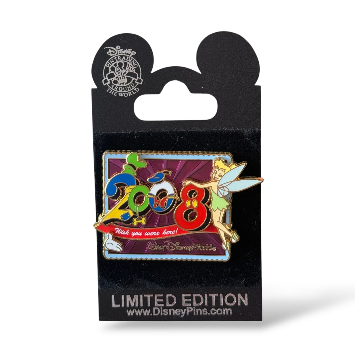 WDW White Glove Wish You Were Here 2008 Tinker Bell Pin