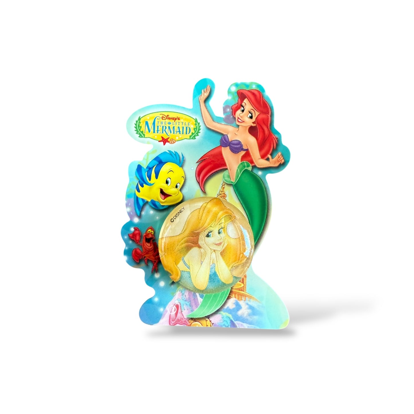 JDS The Little Mermaid Ariel Sitting Dome Pin