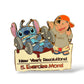 Disney Auctions New Year Resolutions Lilo & Stitch Exercise More Pin