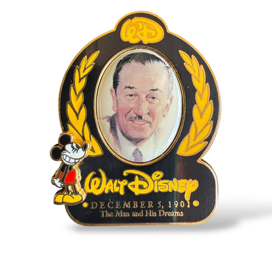 WDW Walt's 100th Birthday The Man and His Dreams Walt Disney and Mickey Pin