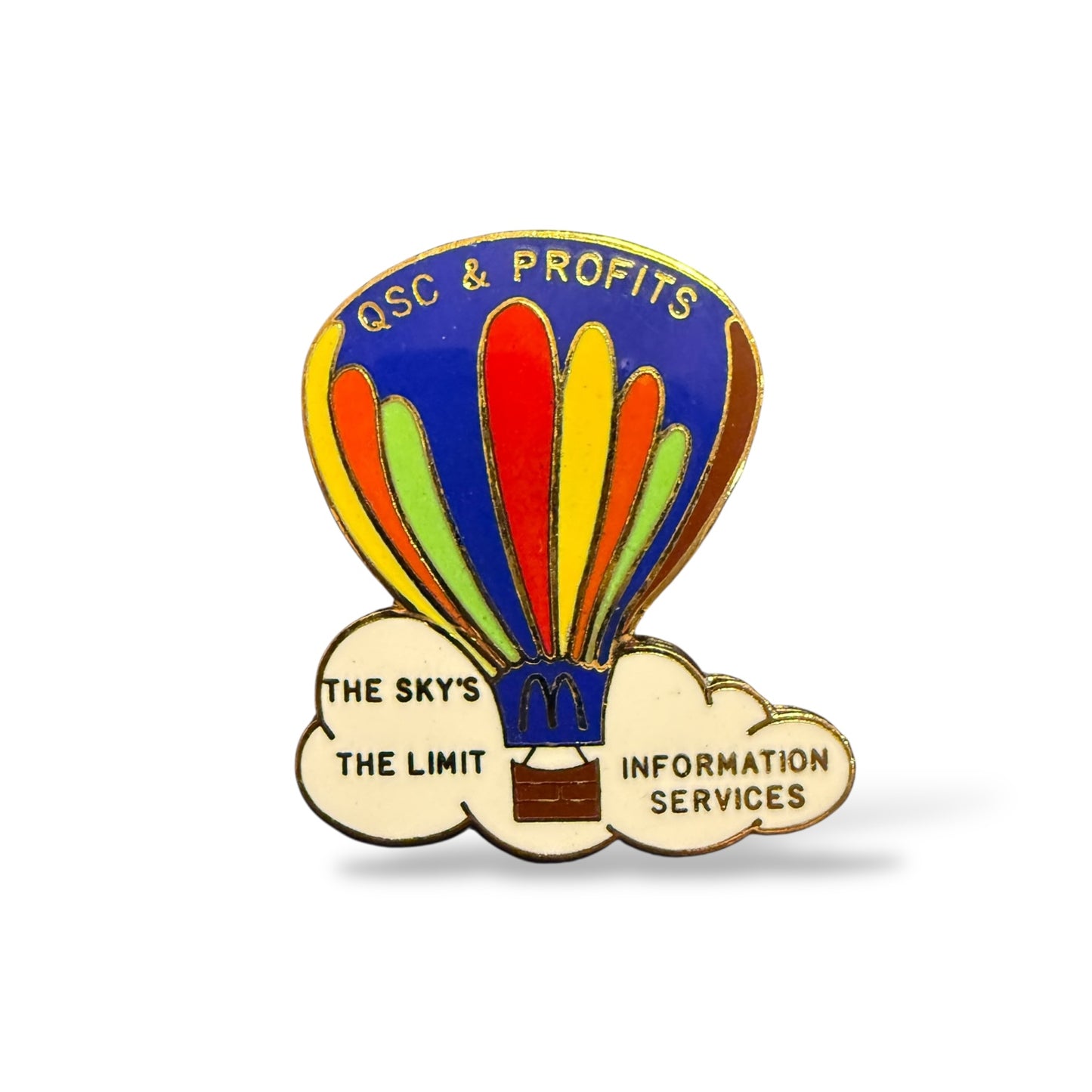 McDonald's QSC & Profits Information Services Hot Air Balloon Pin