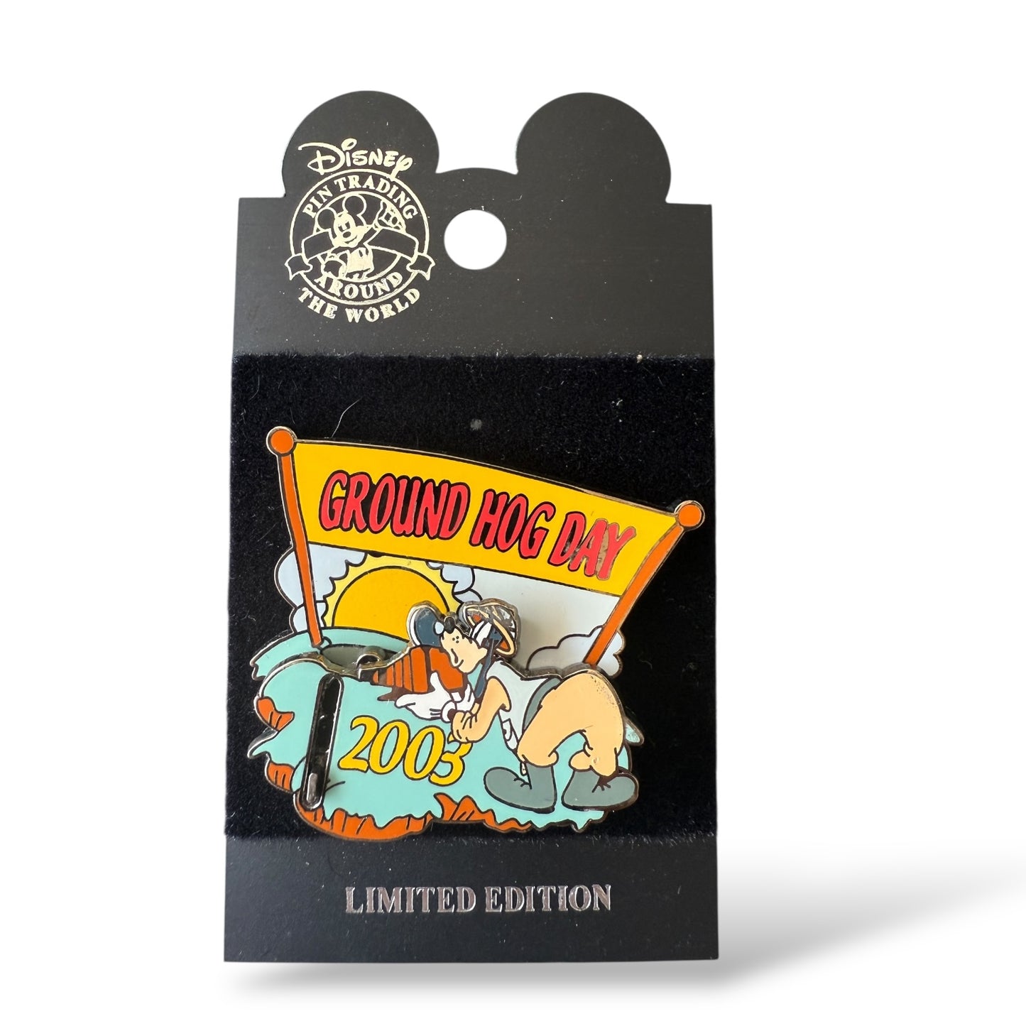 WDW Groundhog Day 2003 Goofy Slider Pin