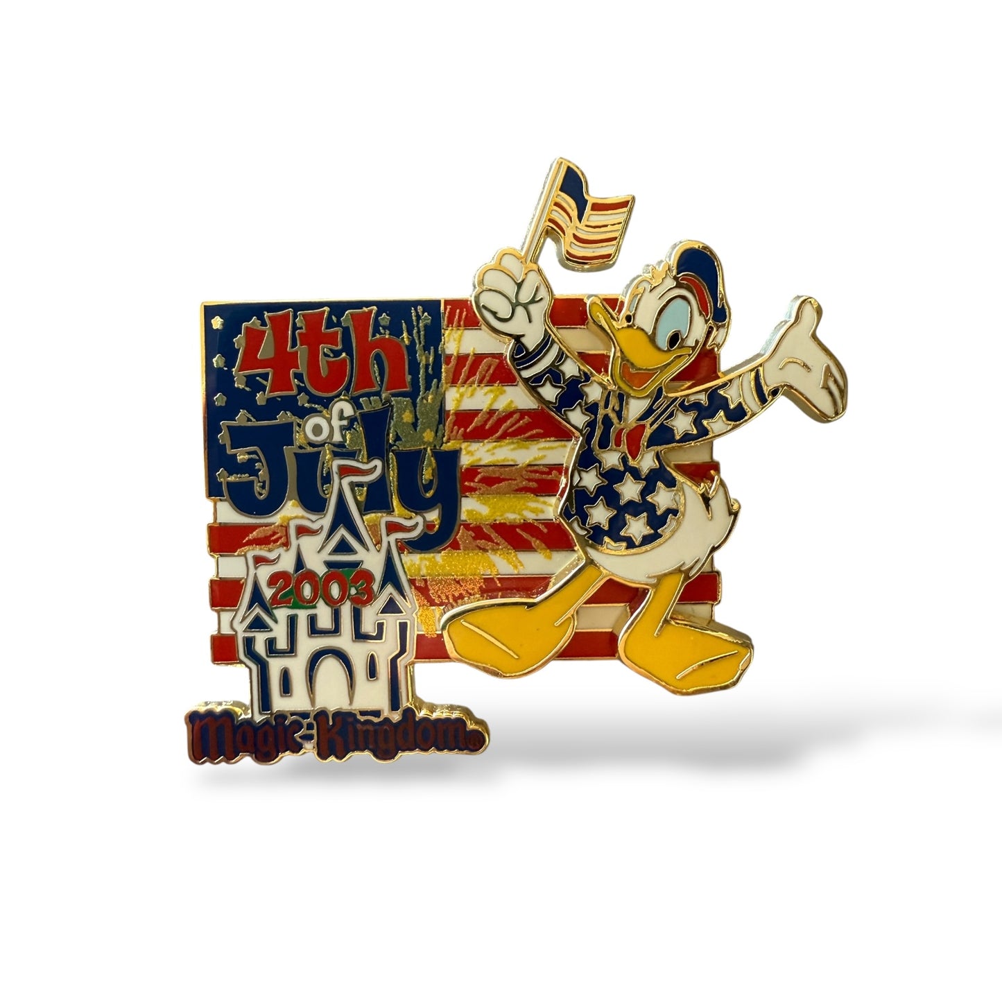 WDW 4th of July 2003 Donald Magic Kingdom Pin