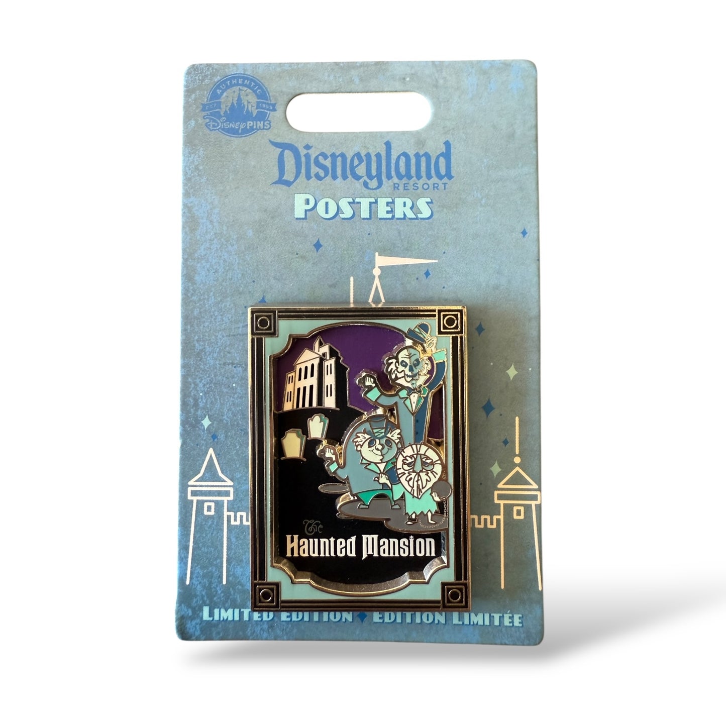DLR Disneyland Attraction Poster Haunted Mansion Pin
